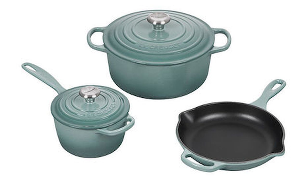 Signature Enameled Cast Iron 5-Piece Cookware Set