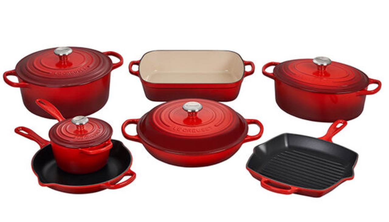 Signature Enameled Cast Iron 11-Piece Ultimate Cookware Set