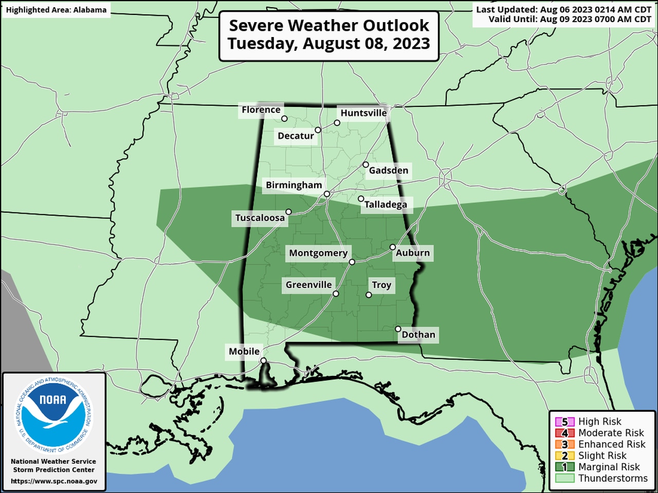 Tuesday severe weather outlook