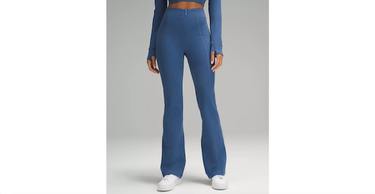 Define Zip-Front High-Rise Flared Pant