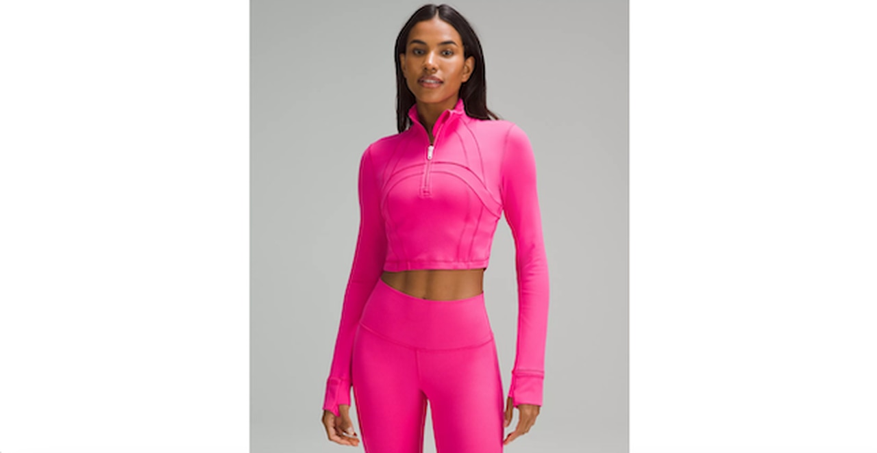 Define Cropped Half Zip Luon