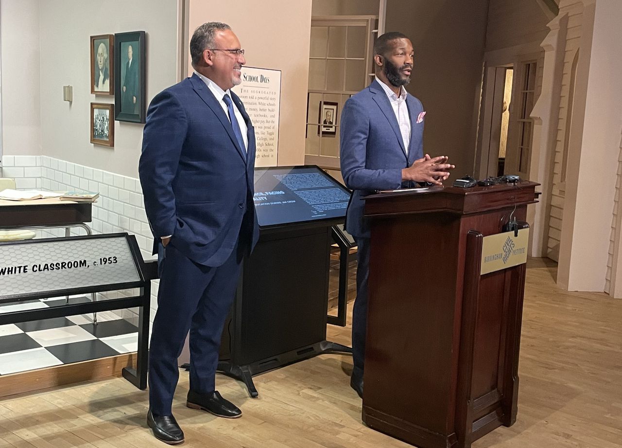 Miguel Cardona commends HBCUs, slams Alabama school choice efforts