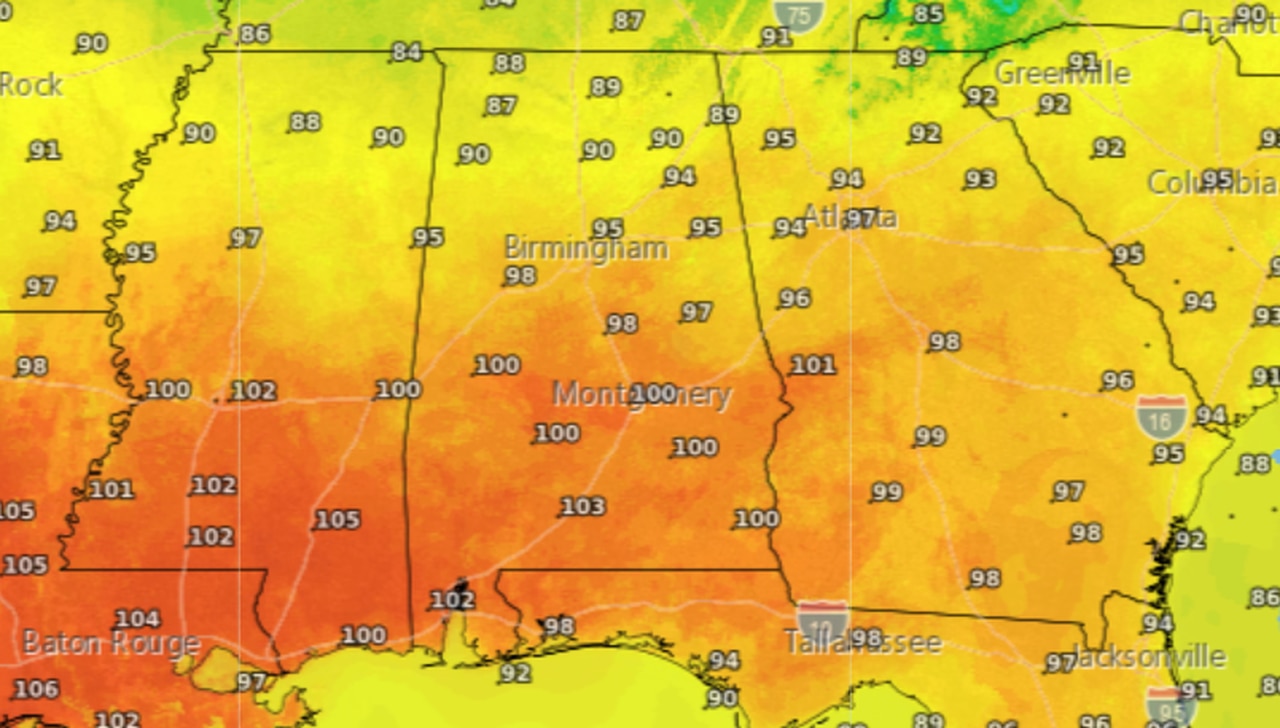 Mobile hits 106 degrees - its all-time record high