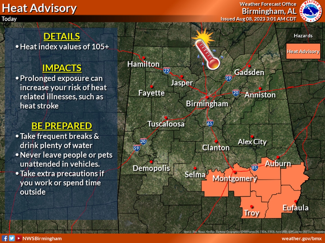 Heat advisory