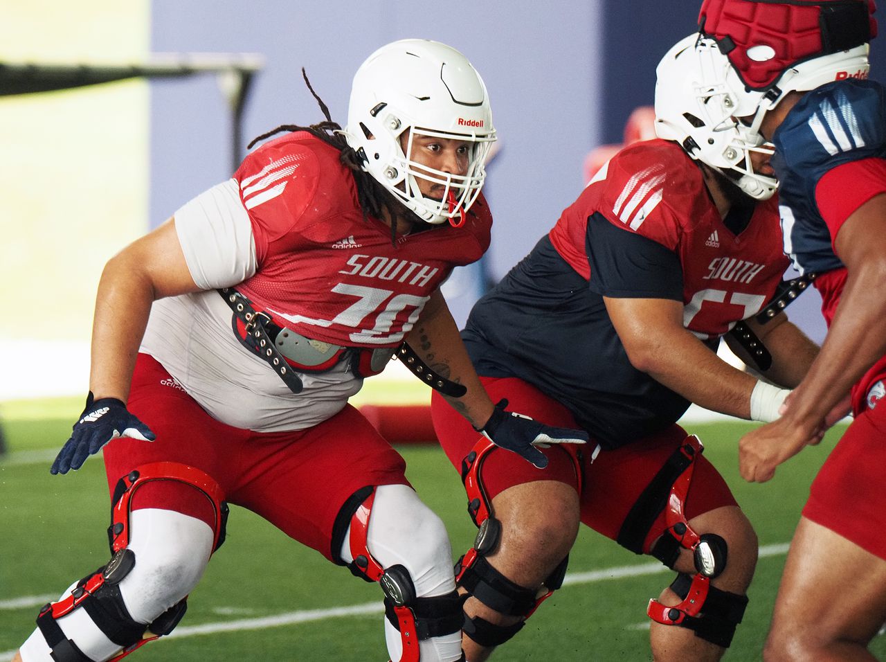 Once a liability, South Alabama O-line now a team strength