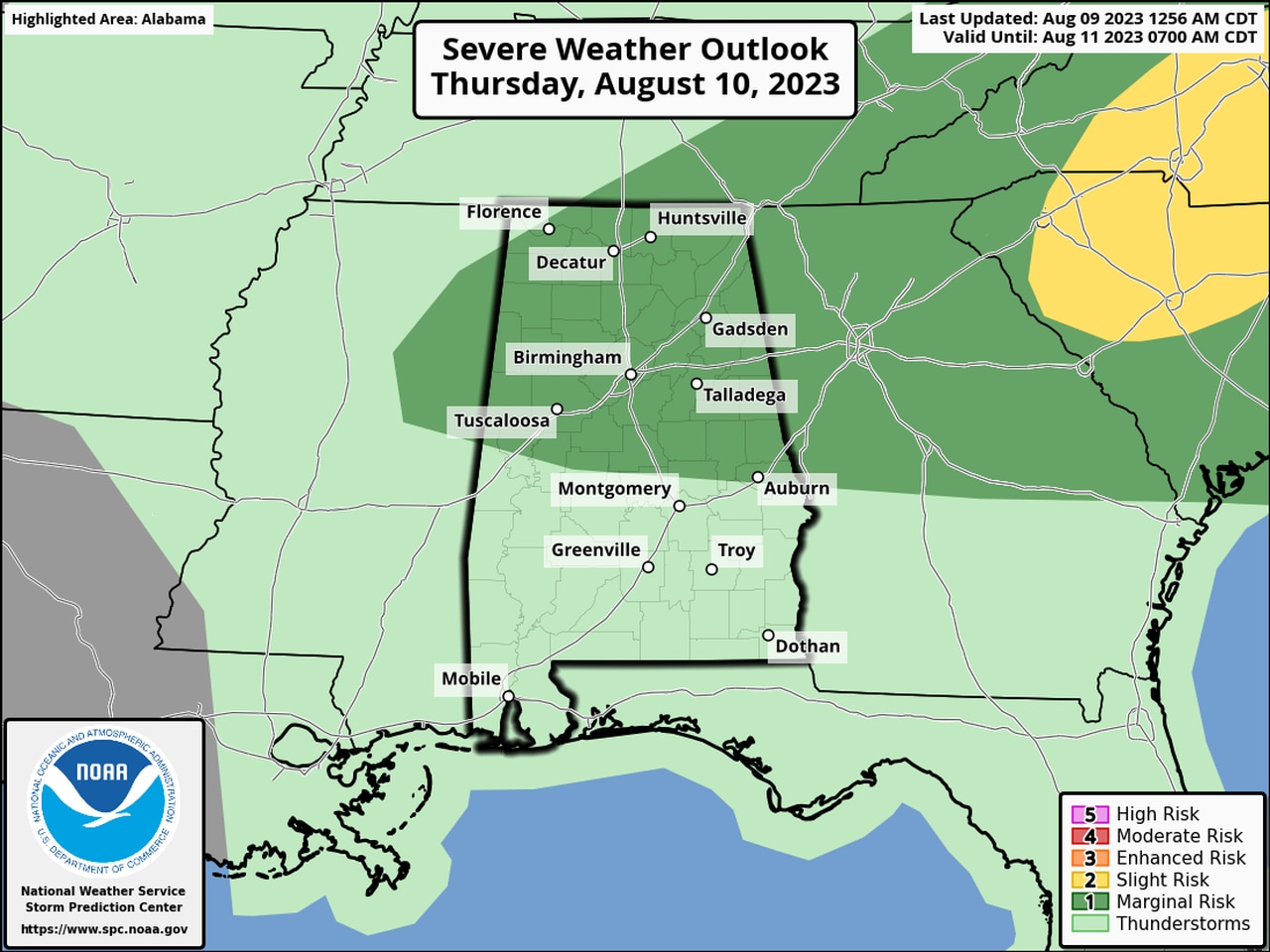 Scattered severe storms possible (again) on Wednesday