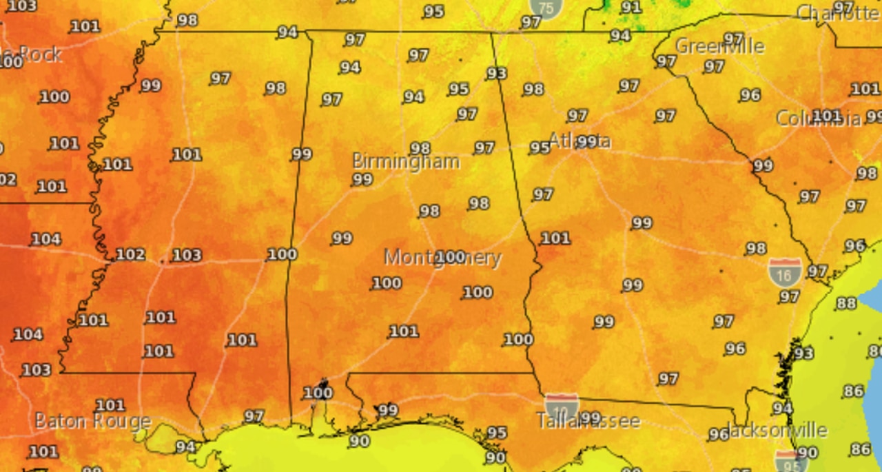 Tuesday highs