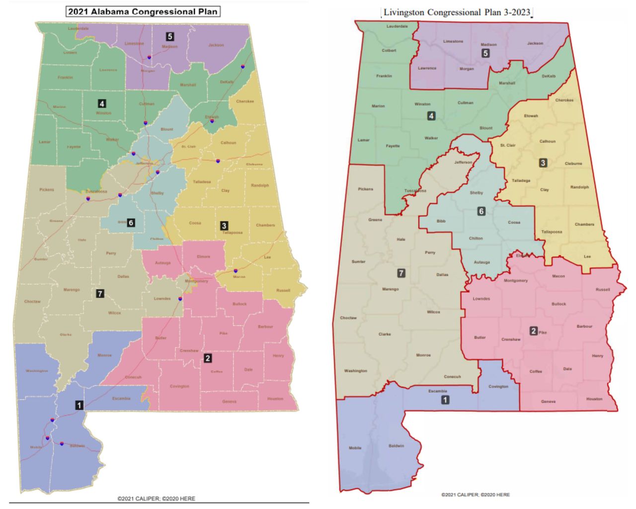 What changes in Birmingham, Montgomery under Alabamaâs new congressional map?