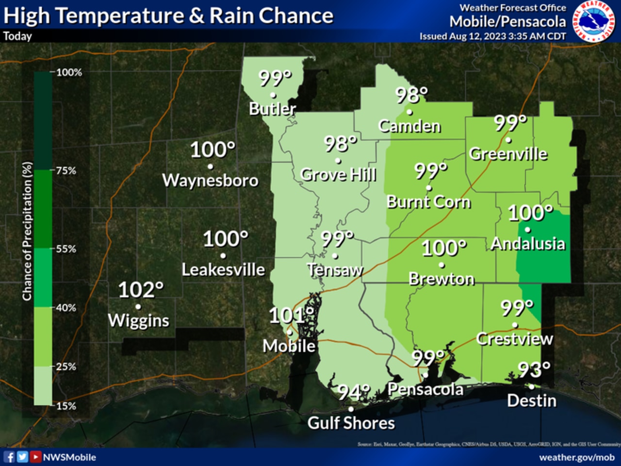 Southwest Alabama forecast