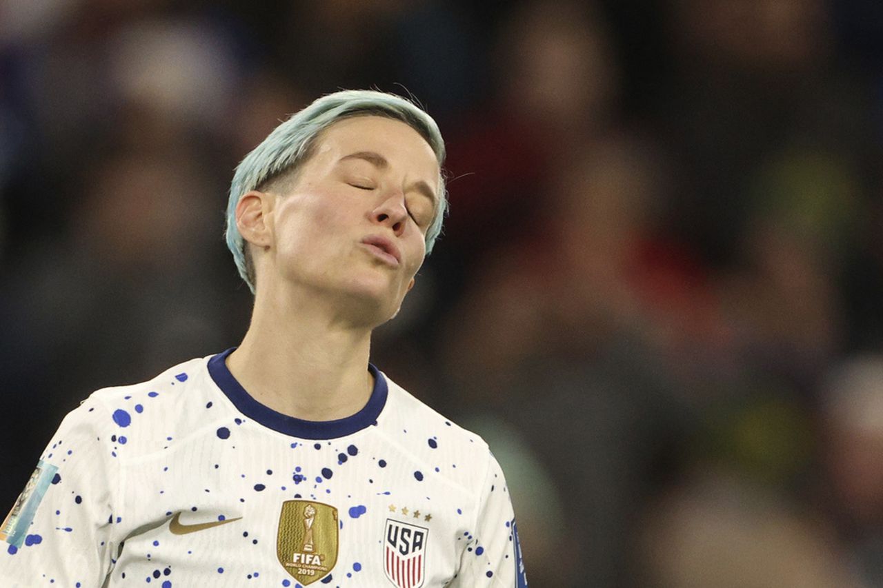 World Cup: USâ Megan Rapinoe slammed by fans for âlaughingâ in Sweden loss