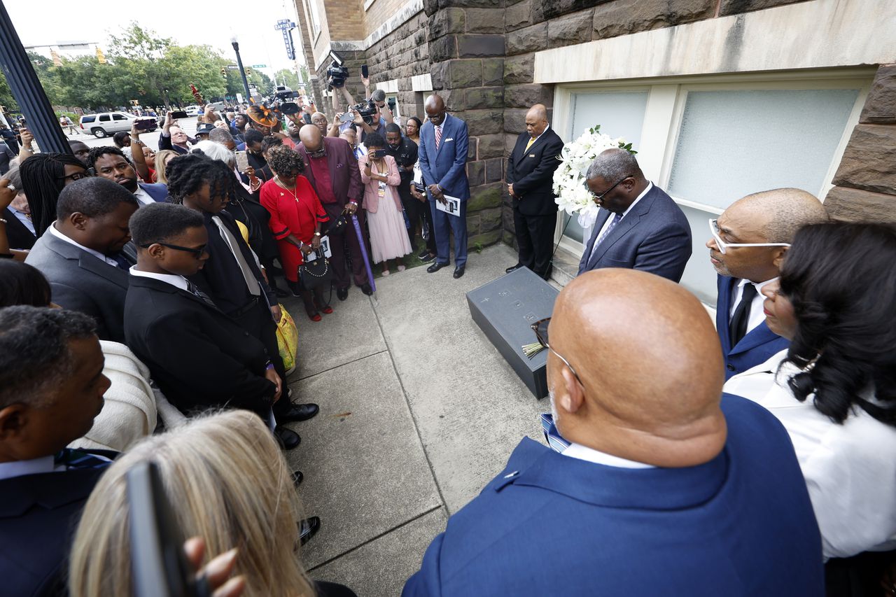 Wreath laying at 60th Commemoration of the 16th Street Baptist Church bombing Friday, Sept. 15