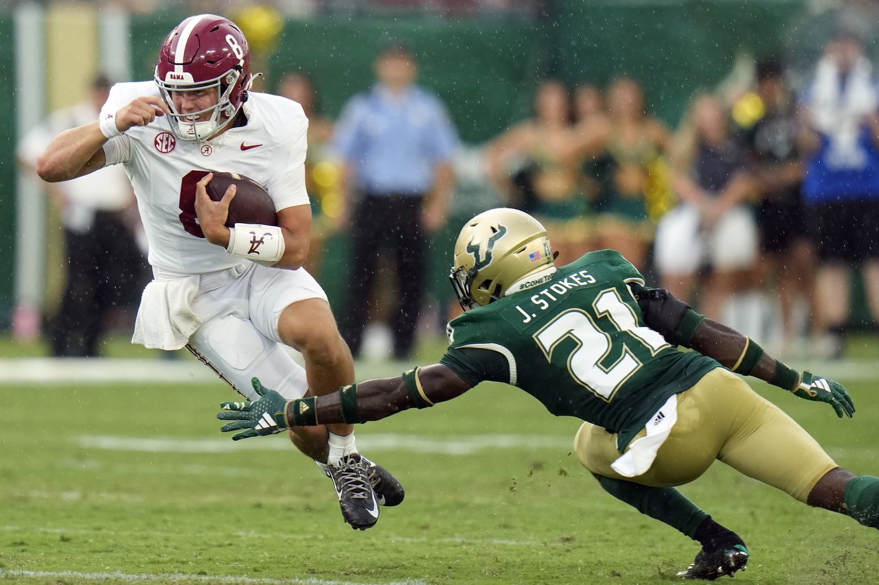 Booger McFarland during Alabama-USF weather delay: âAlabama doesnât have a quarterbackâ