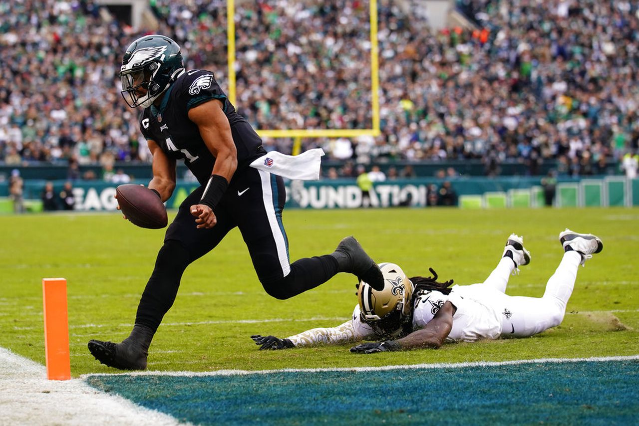 Philadelphia Eagles quarterback Jalen Hurts