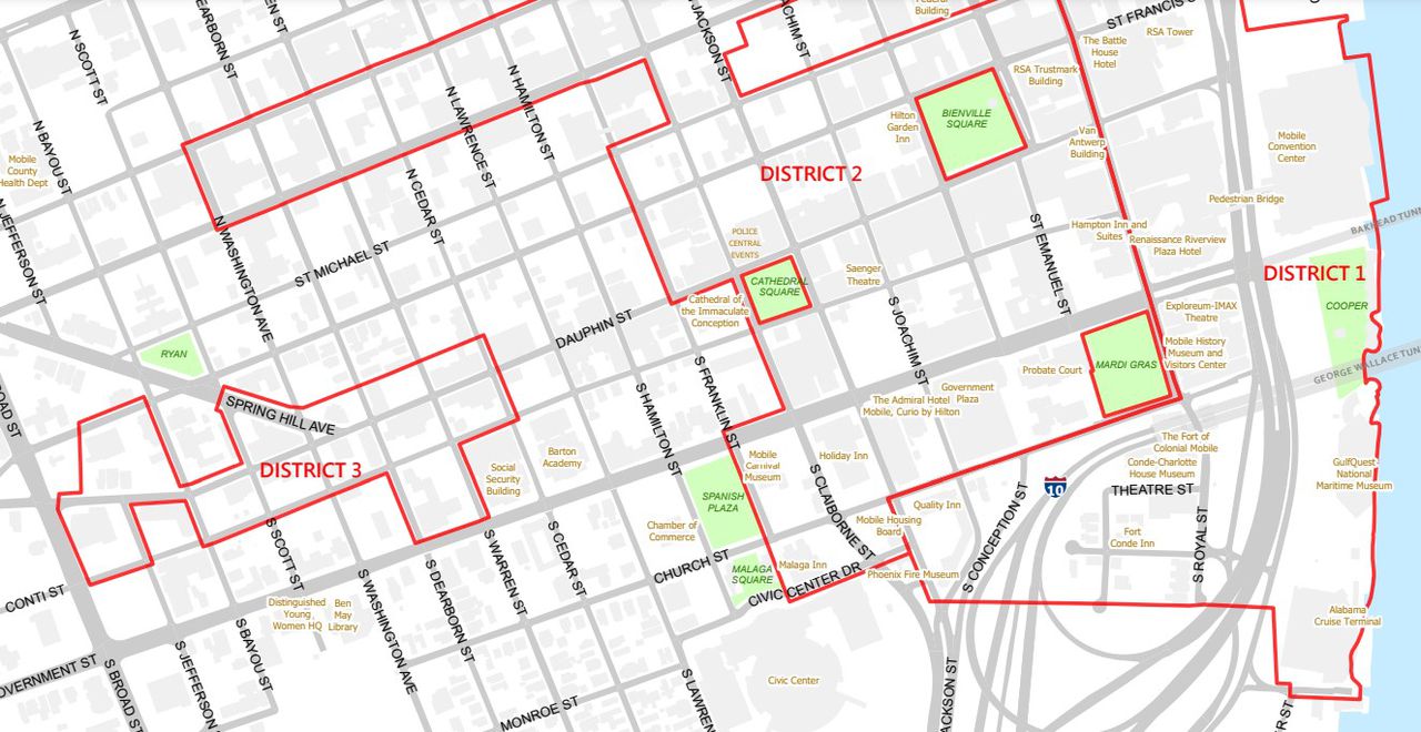 Entertainment district Map Mobile