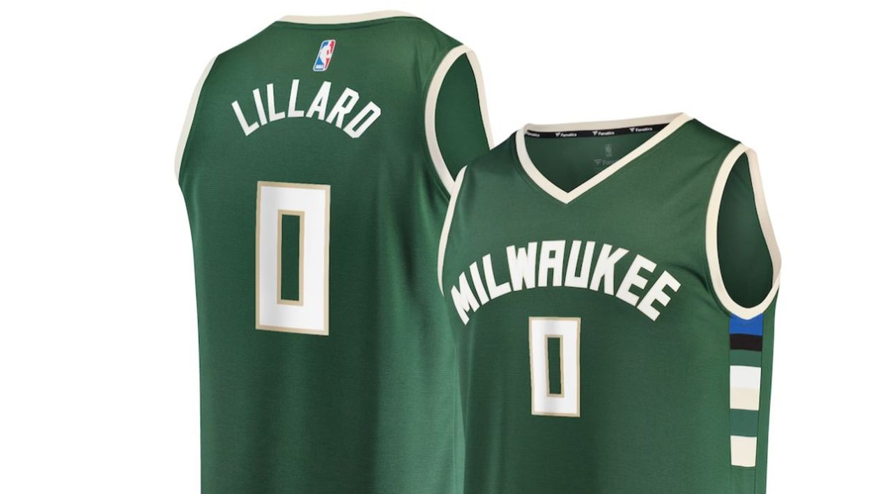 Damian Lillard Milwaukee Bucks jersey now available