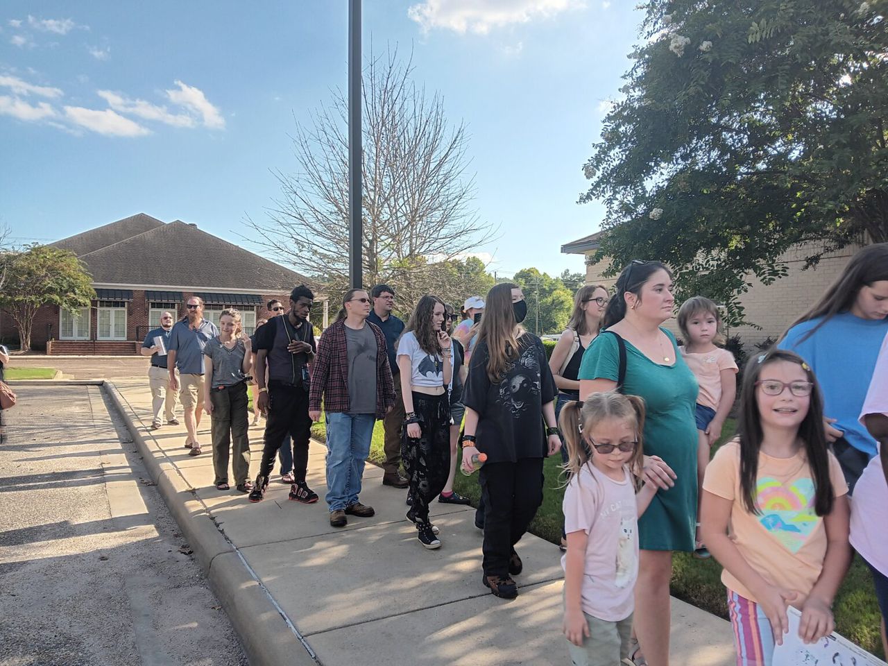 Dozens gather to back Prattville library as dispute over LGBTQ books turns to fight for independence