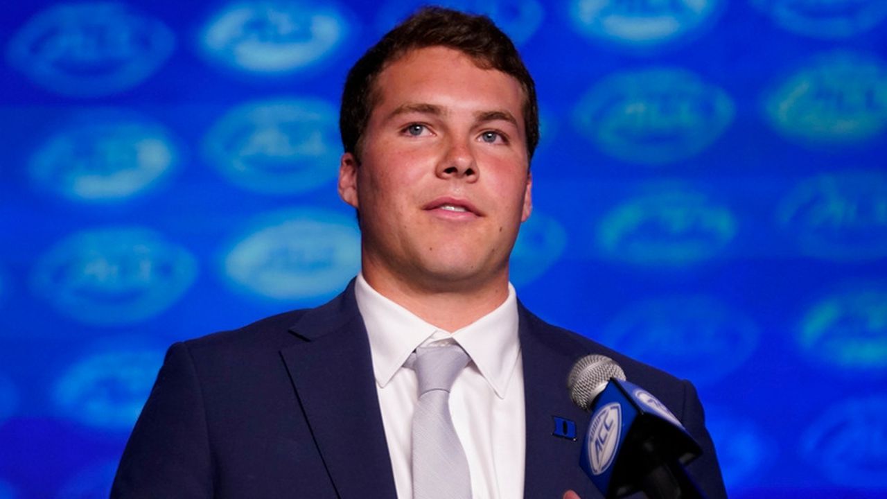 Duke star QB Riley Leonard: 'Hey, I do my homework'