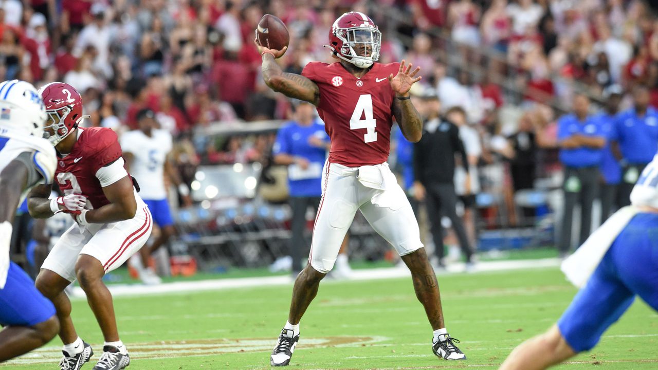 Evaluating Alabamaâs quarterbacks after 3 play against MTSU in Week 1
