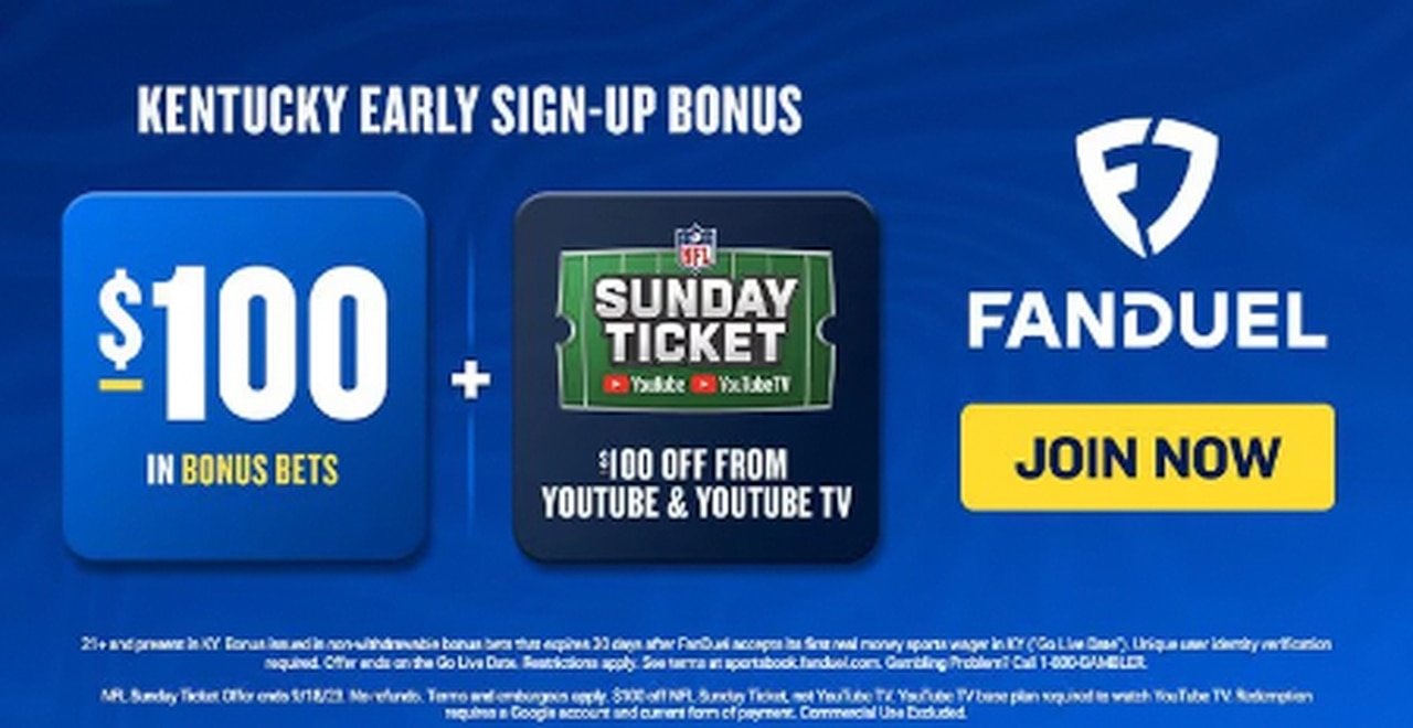 FanDuel Kentucky promo code: Claim your $100 in pre-launch bonus bets, plus get $100 off NFL Sunday Ticket