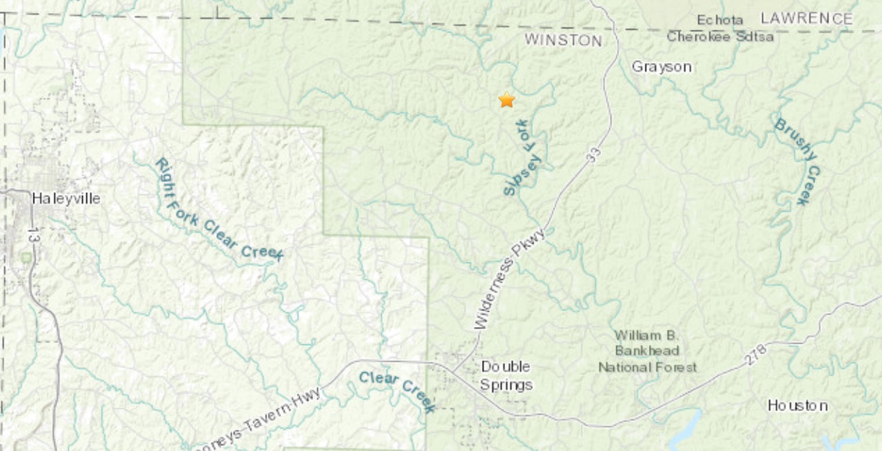 First earthquake in 2023 detected in north Alabama