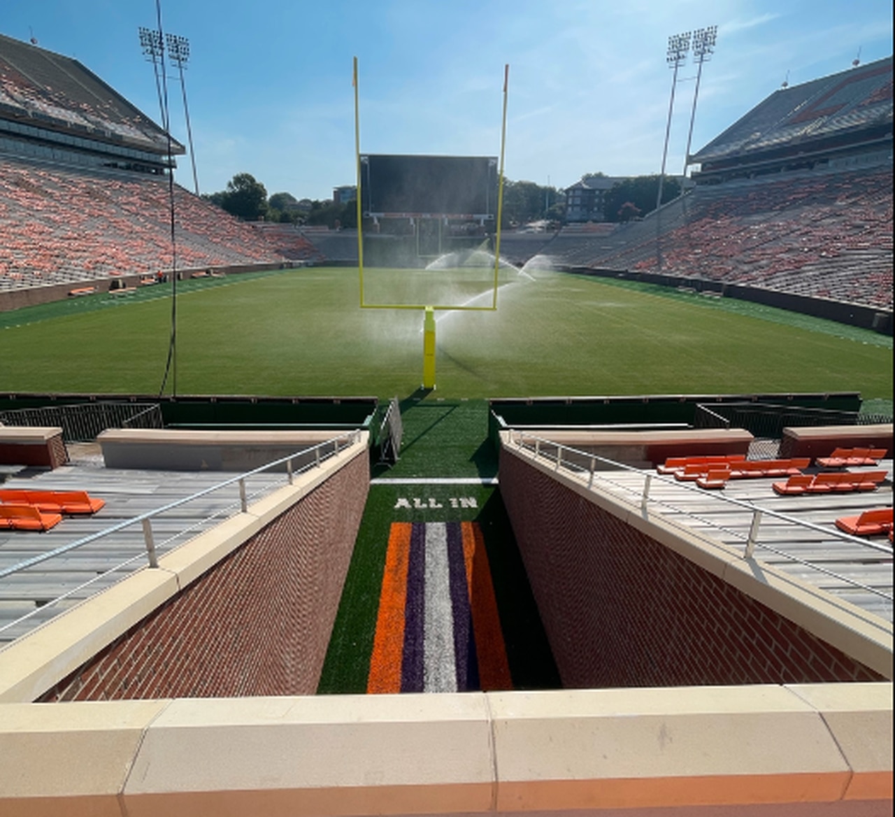 Get a look at Clemsonâs new Tiger Walk locker room built by Birminghamâs Brasfield & Gorrie