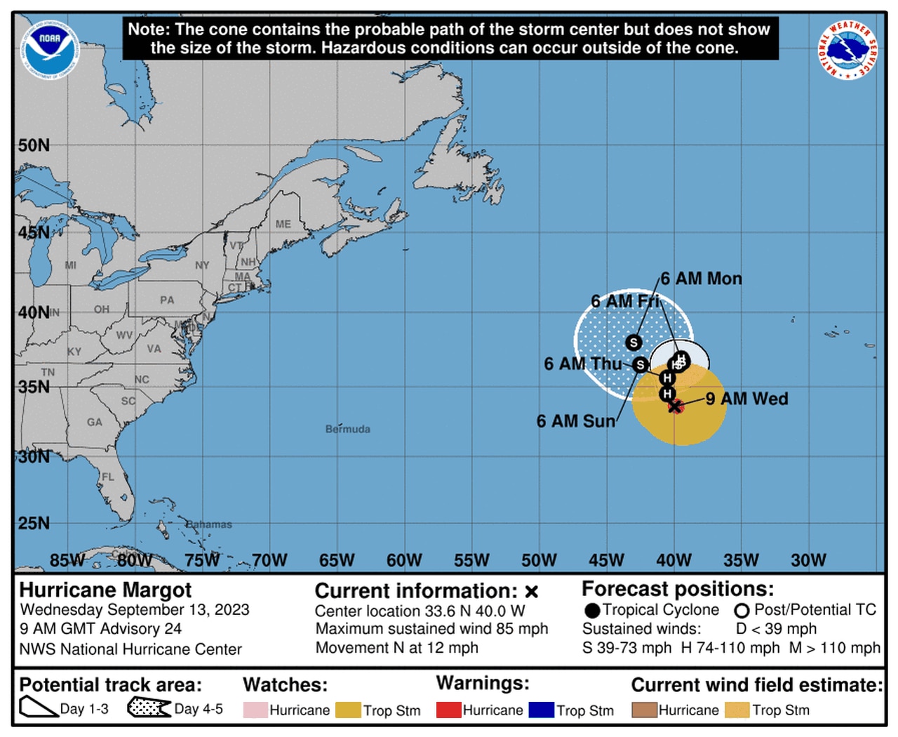 Hurricane Lee path shifts westward and may target Maine