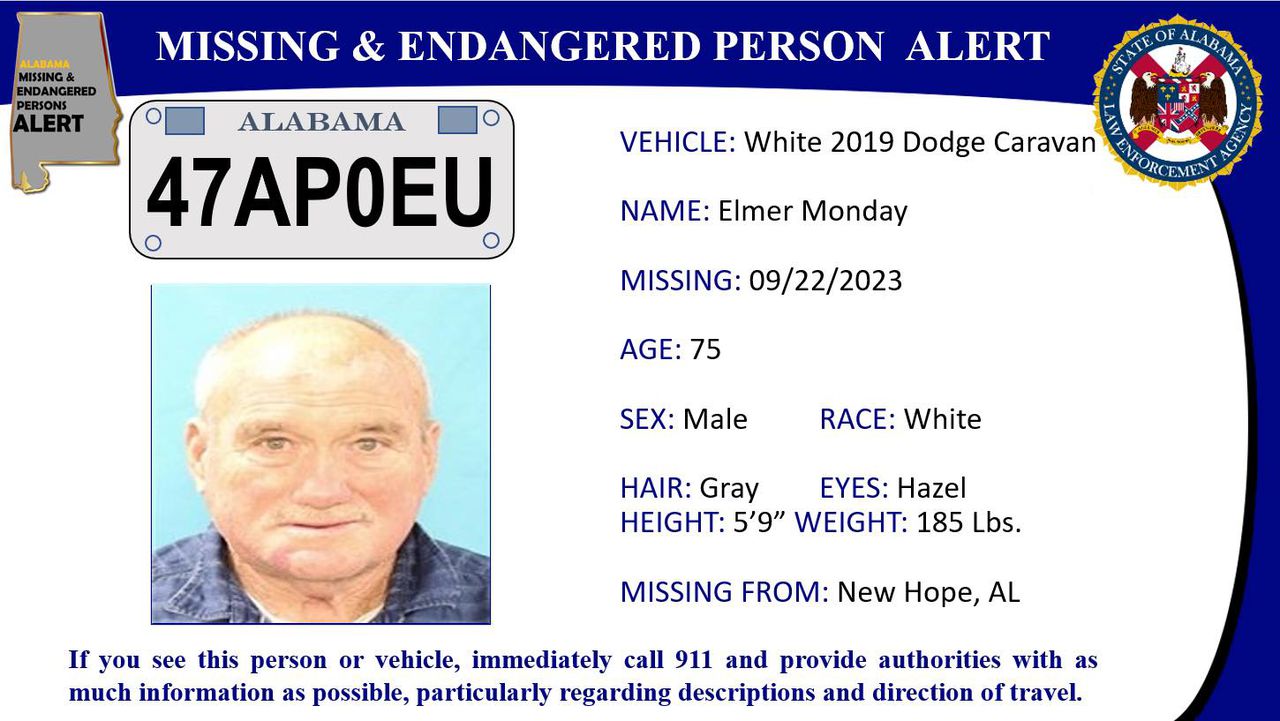 Missing person alert issued for 75-year-old man in New Hope