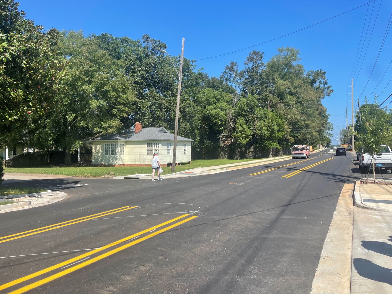 North McGregor Ave. in Mobile reopens after construction to add sidewalks, parking