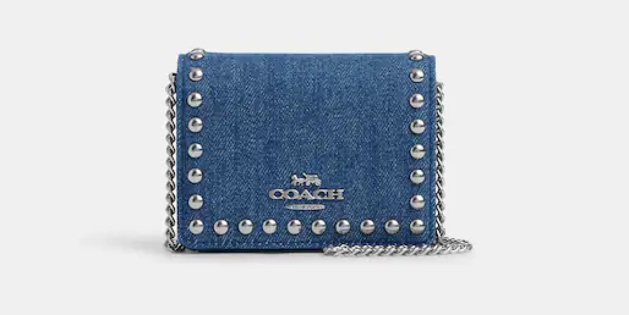 Mini Wallet On A Chain With Rivets