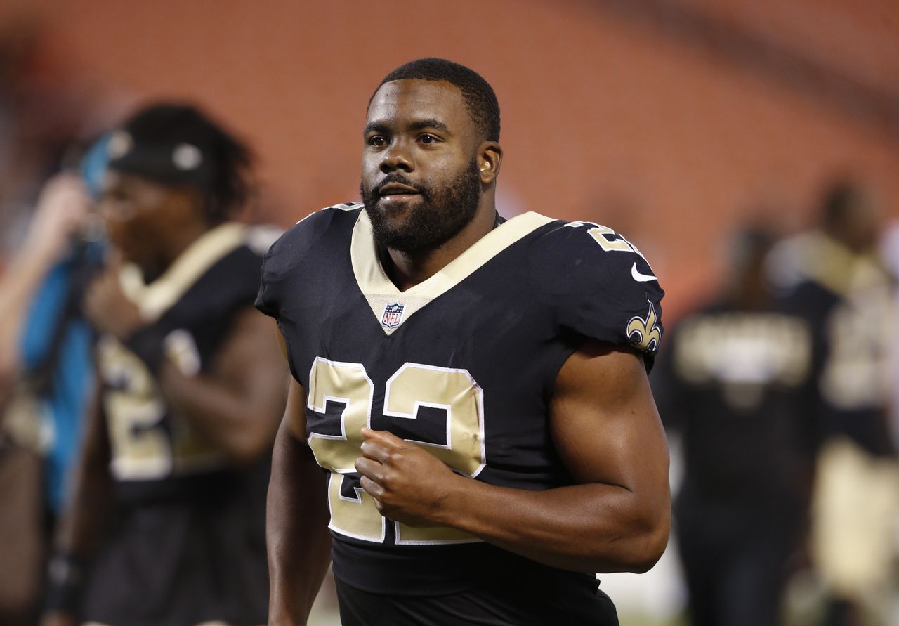 Watch Mark Ingram destroy YouTuber in bone-jarring hit