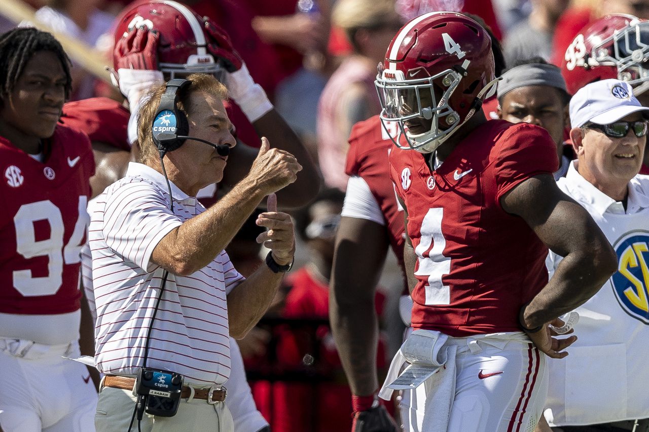 Alabama making lots of mistakes. So why is Nick Saban still smiling?