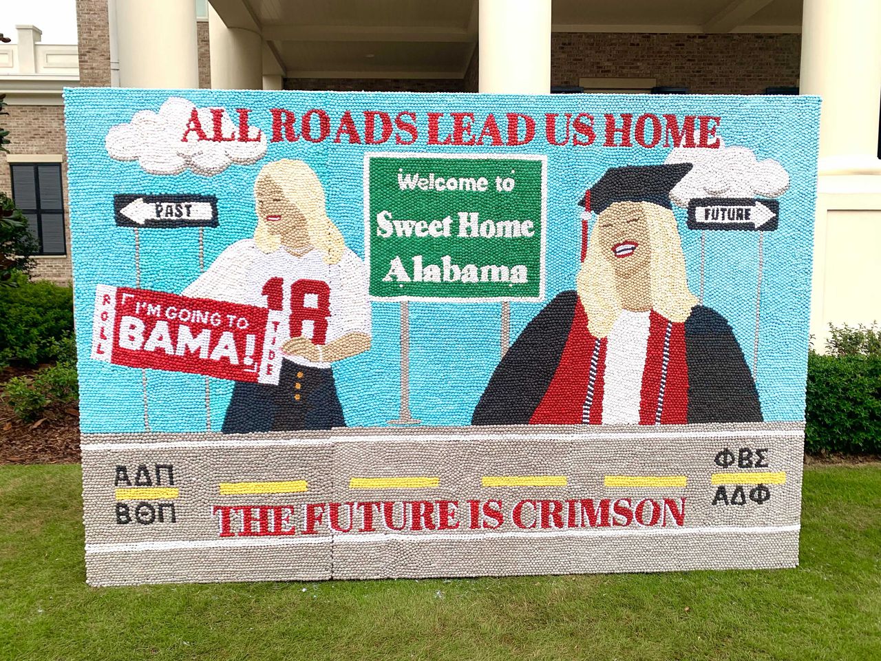 Alabama Homecoming Sorority Lawn Decorations 2023