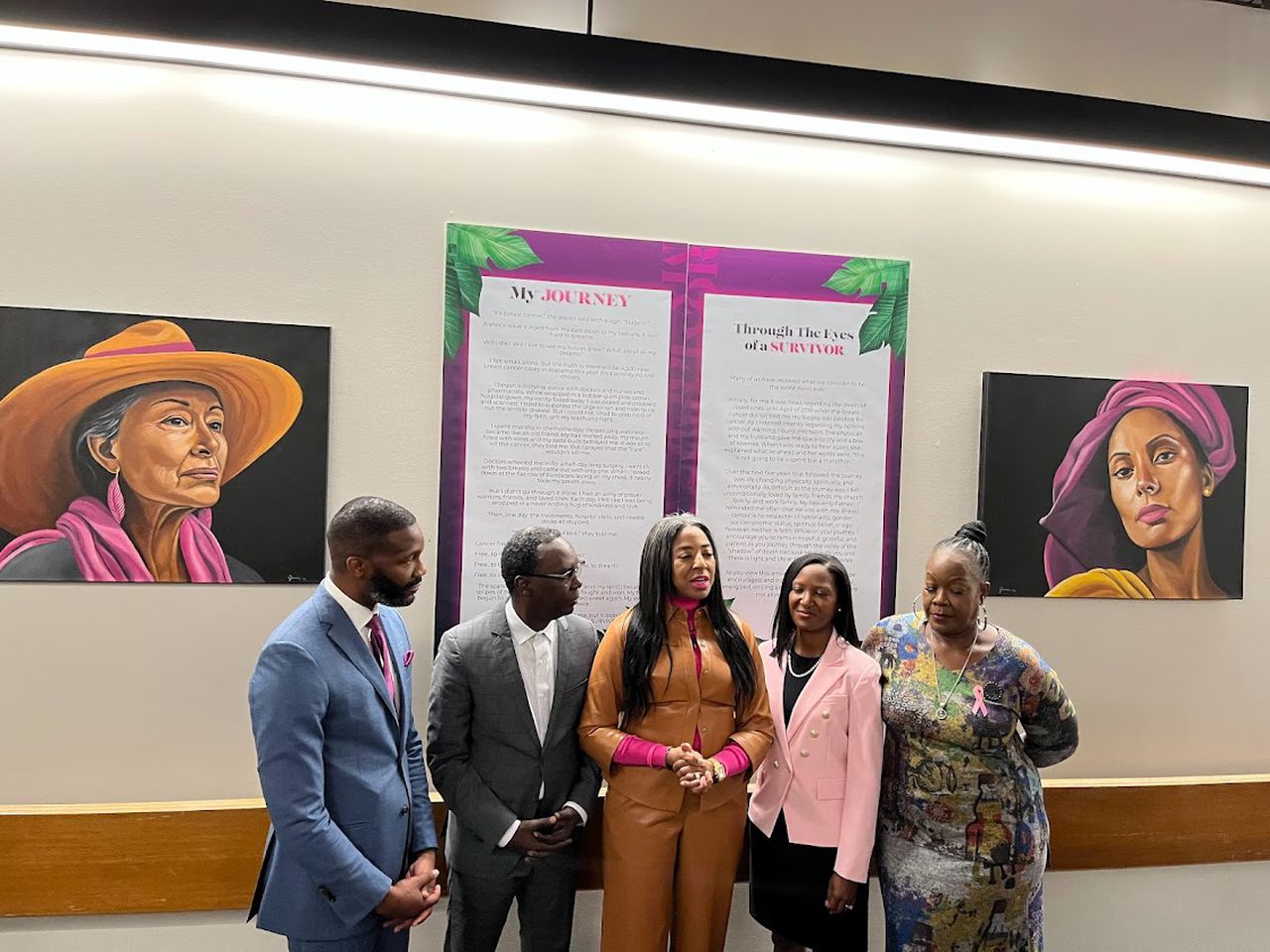 Birmingham unveils City Hall mural to honor breast cancer survivors