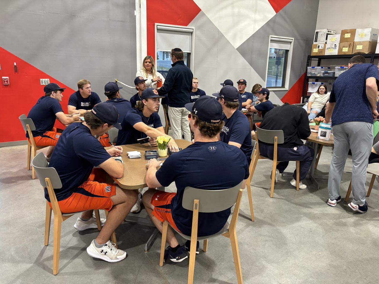 Bruce Pearl, Auburn basketball team pack boxes to send to Israeli children, soldiers