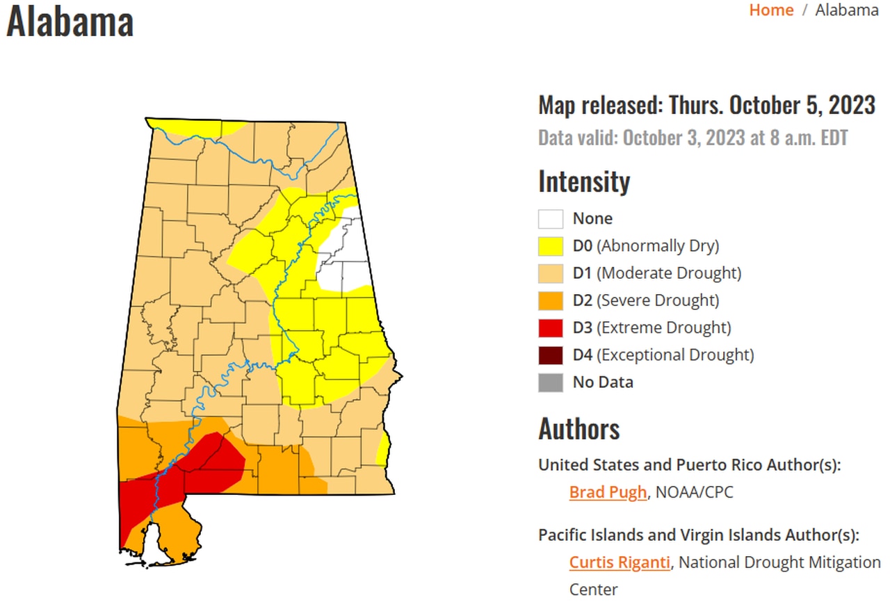 Alabama drought