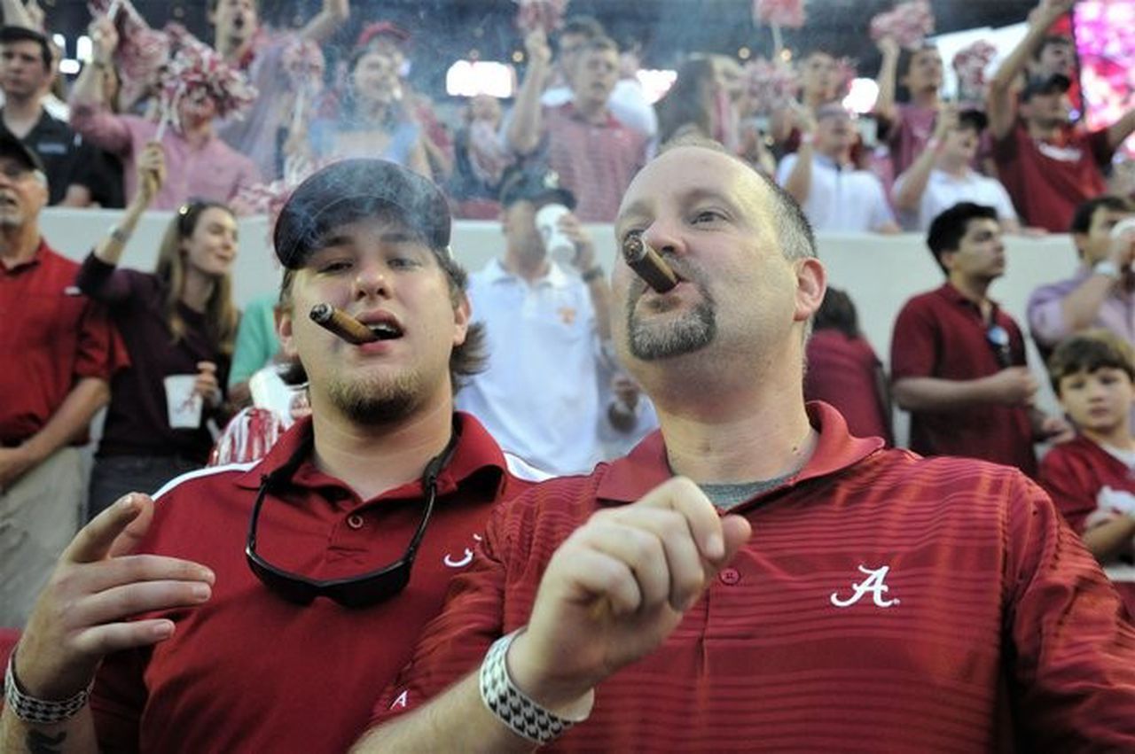 Does Nick Saban smoke a victory cigar after Alabama-Tennessee?