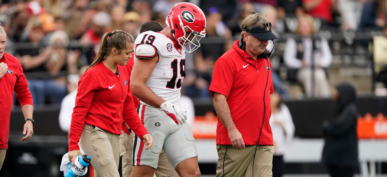 Georgiaâs Kirby Smart reached out to Hugh Freeze, Shane Beamer about Brock Bowersâ injury