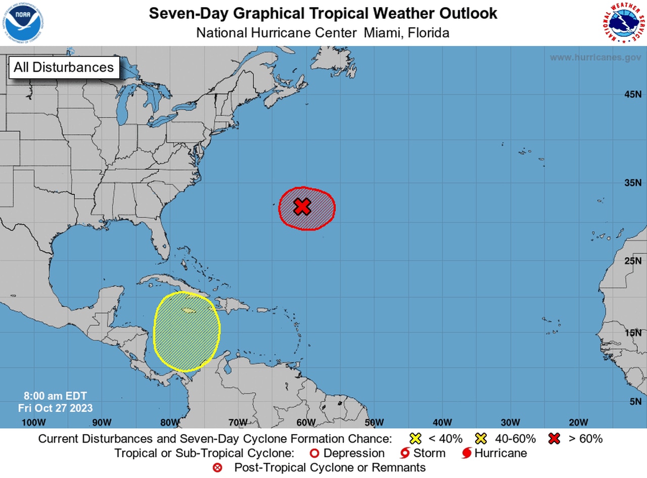 Hurricane forecasters watching the Caribbean