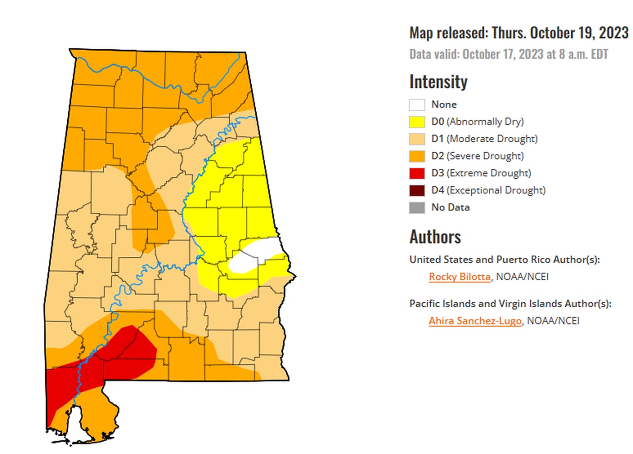 Alabama drought report