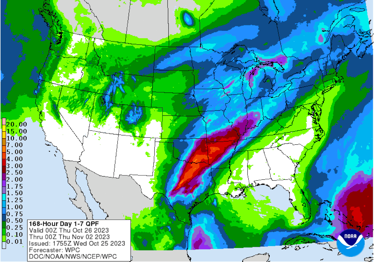 7-day precipitation outlook