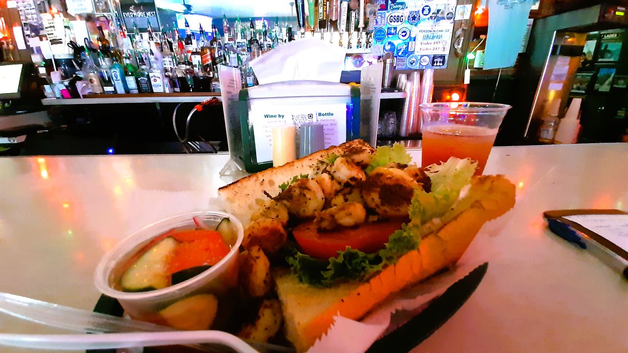 The grilled shrimp po-boy at Callaghan's Irish Social Club will make you forget you're in a venue best-known for burgers.