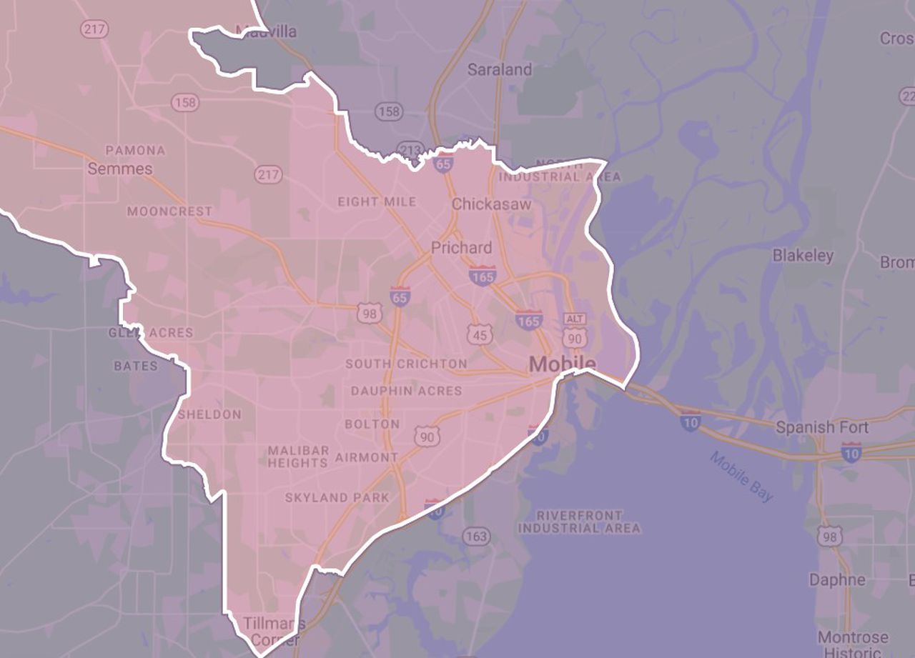 New congressional district map carves up Mobile