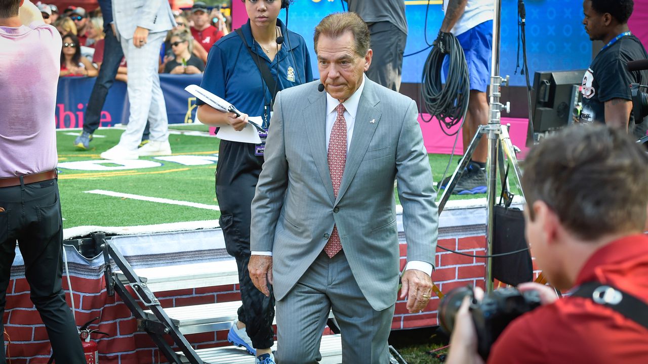 Nick Saban jokes about texting Alabama players about gameday eclipse