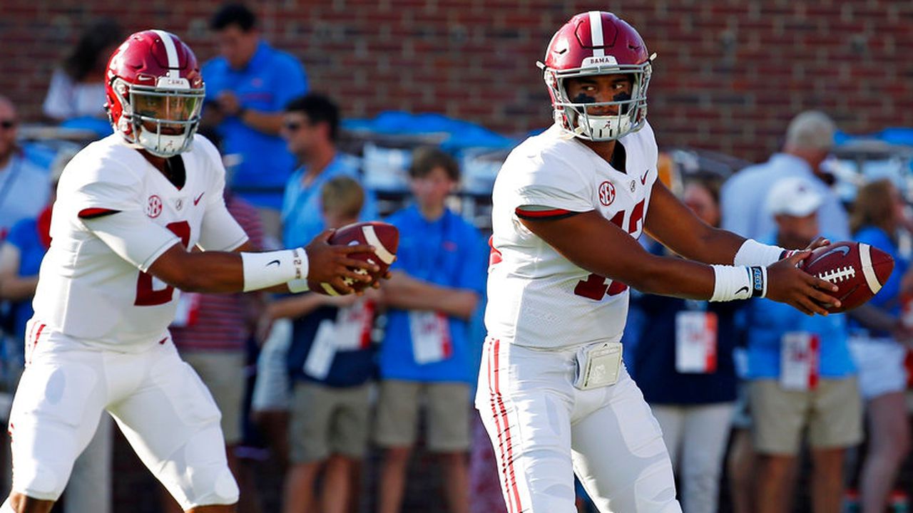 Nick Saban lauds âspecialâ support of Hurts, Tagovailoa