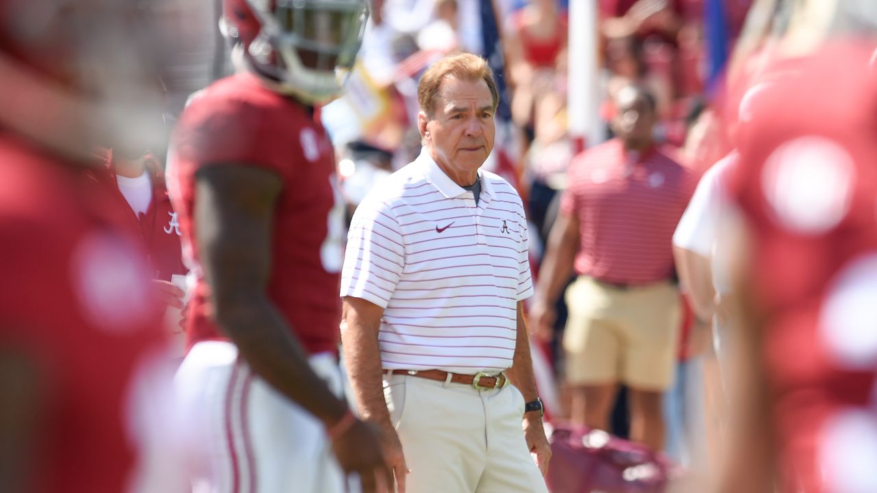 Nick Saban talks Texas A&M, pass protection, portal windows and more