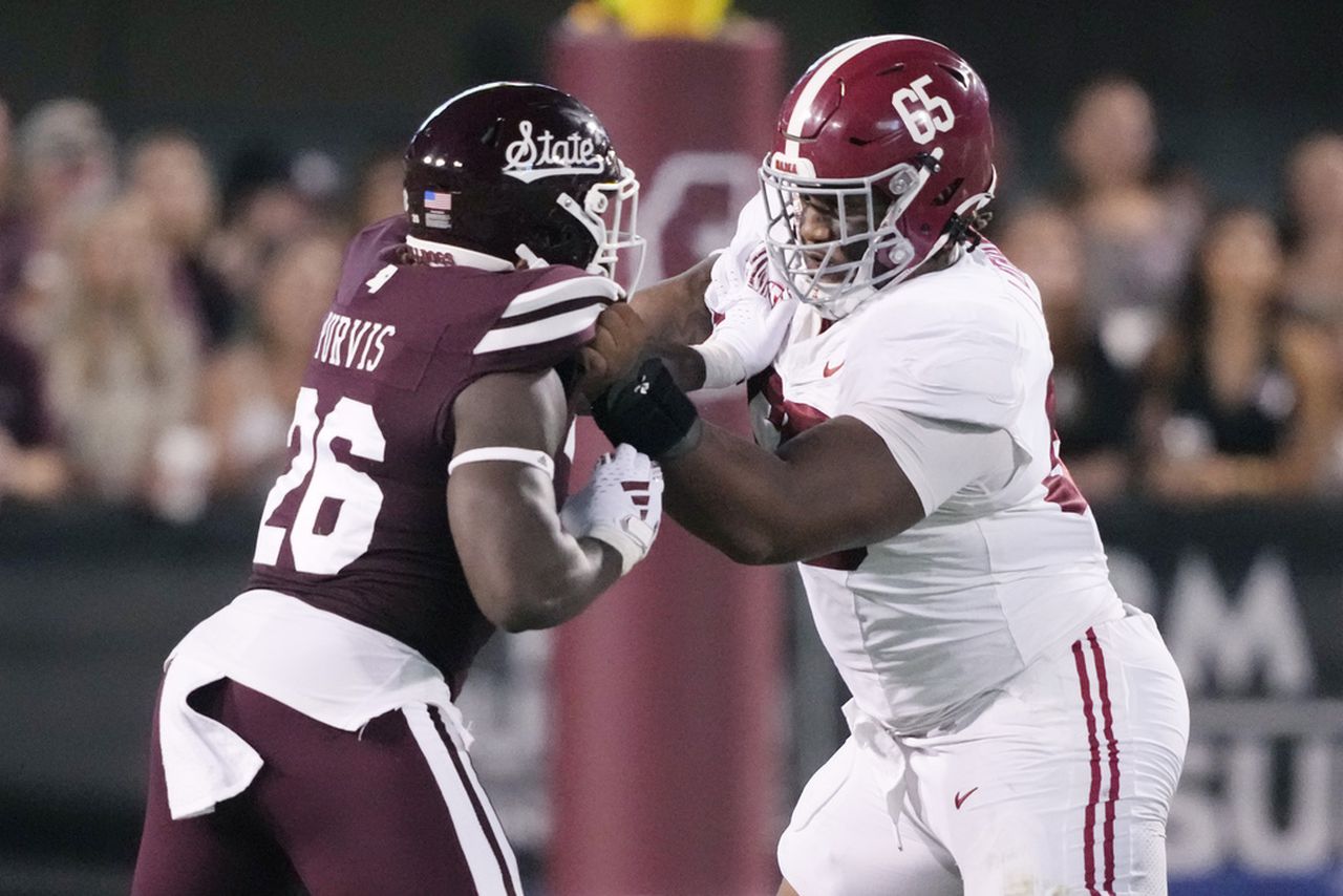 Saban: Alabama OL played âone of their better gamesâ against Mississippi State