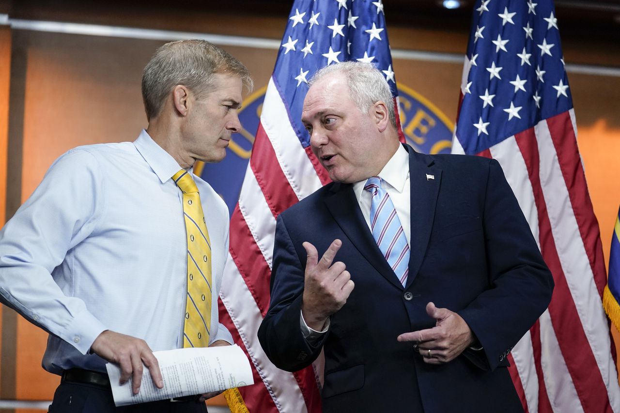 Steve Scalise, Jim Jordan compete to replace Kevin McCarthy as GOP struggles with paralyzed House
