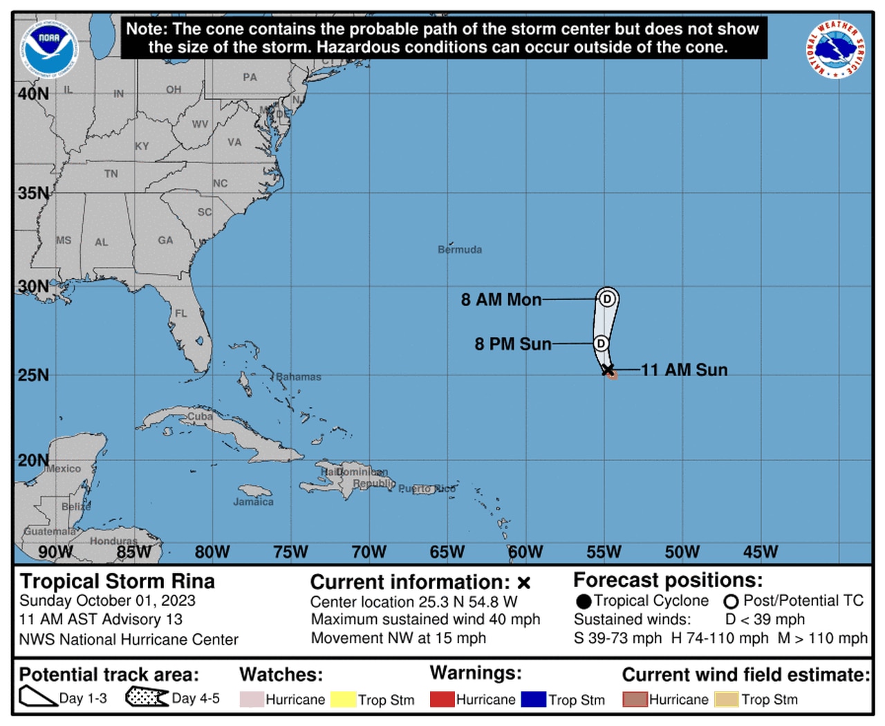 Tropical Storm Philippe on path to brush the Caribbean