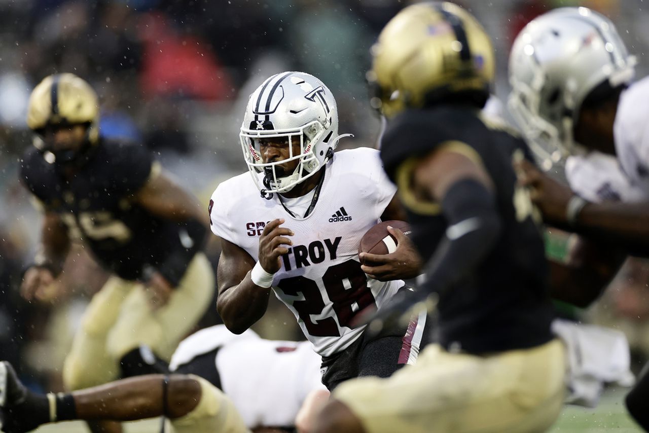 Troy grinds out 19-0 victory on rainy day at Army