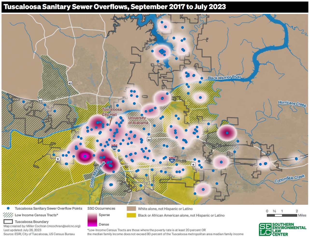 Tuscaloosaâs rampant sewage overflows harming Black communities, groups say